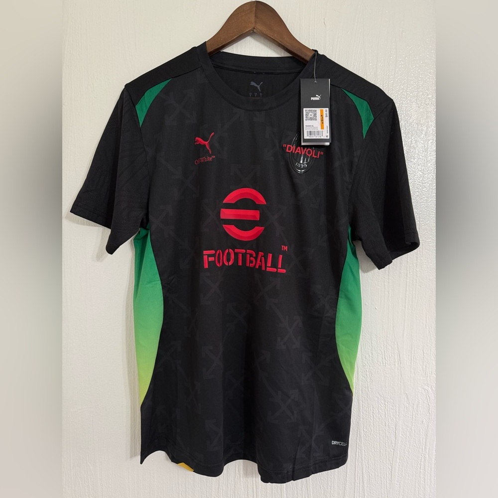 Puma ACM/AC Milan x Off-White Pre-Match Jersey 783005-04 Black (Men’s Small) S